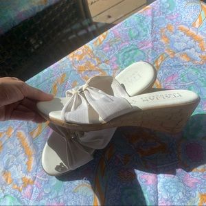 COPY - Italian Shoemaker white wedge sandals